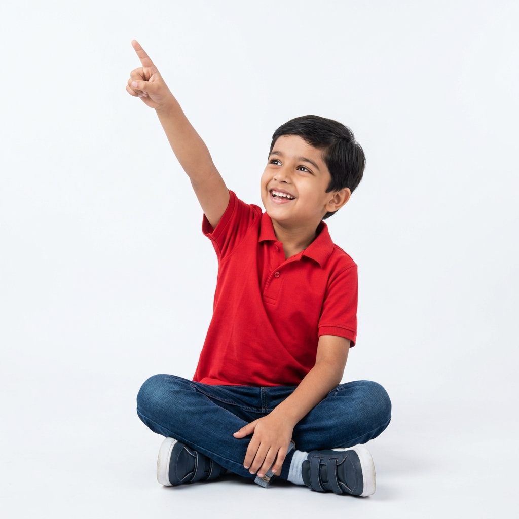 Student pointing to issues